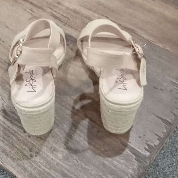 Lifestride Flex Velocity 2.0 Tango Espadrille Open Toe 3" Wedge Size 11 NWT - Picture 6 of 7